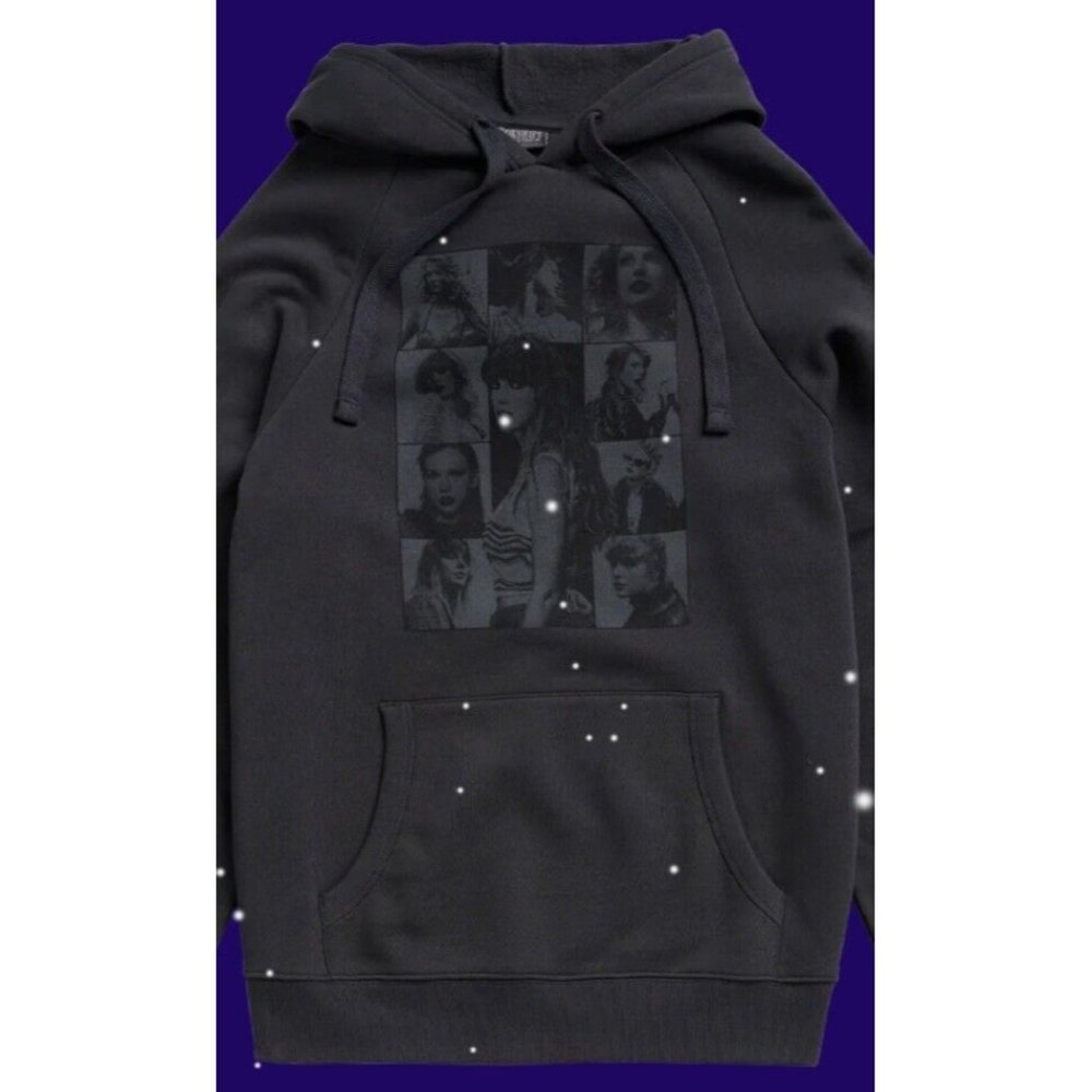 New Taylor Swift The Eras Tour Black Hoodie Official Merch Size Large *In Hand*